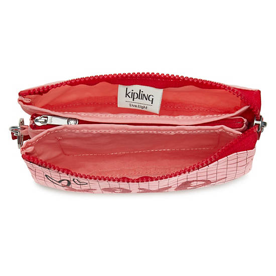 Bolsas Kipling Creativity Large Moda Pouch Rosas | MX 2082CT